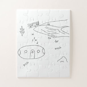 Puzzle Baleine et Rouge Runner chantent