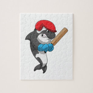 Puzzle Baleine tueuse au cricket avec chauve-souris de cr