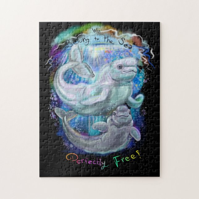 Puzzle Baleines de beluga (Vertical)