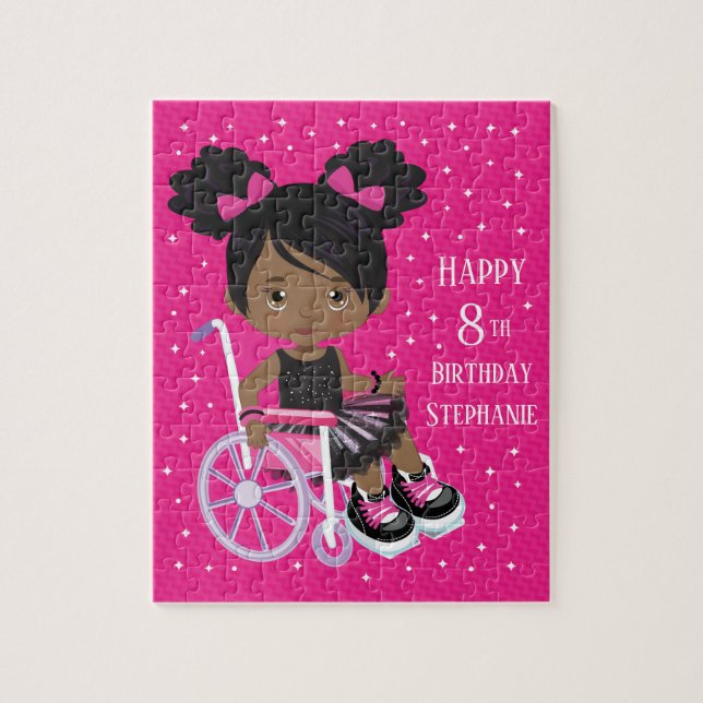 Puzzle Ballerina Black Rocking personnalisée (Vertical)