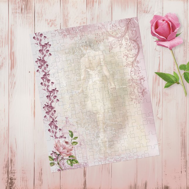 Puzzle Ballerina Dancing en Pointe Floral (Créateur téléchargé)