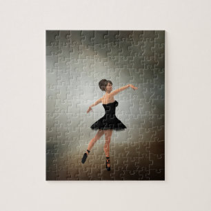 Puzzle Ballerina en robe noire