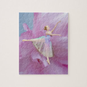 Puzzle Ballerine colorée dans l'arabesque personnalisable