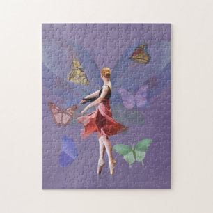 Puzzle Ballerine et papillons
