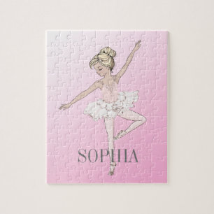 Puzzle Ballet Ballerina Personal Pink Silver