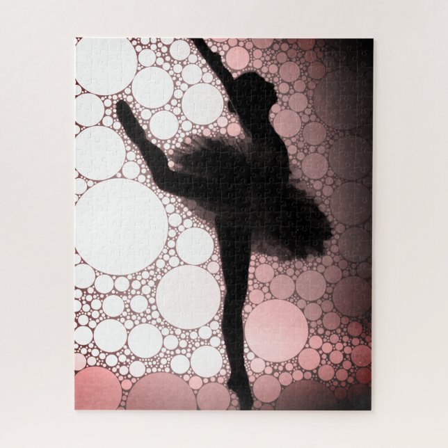 Puzzle Ballet noir rose Danse Ballerina (Vertical)