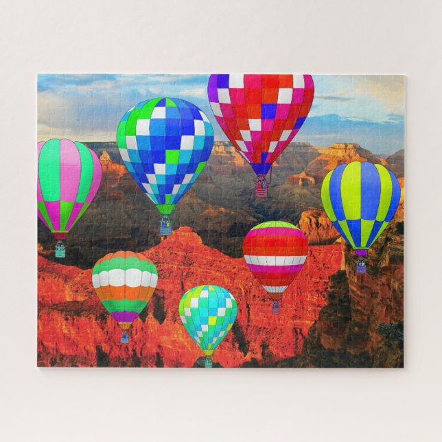 Puzzle Ballons à air chaud sur le Grand Canyon (Horizontal)