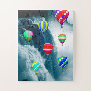 Puzzle Ballons à air chaud sur Niagara Falls Jigsaw Puzzl