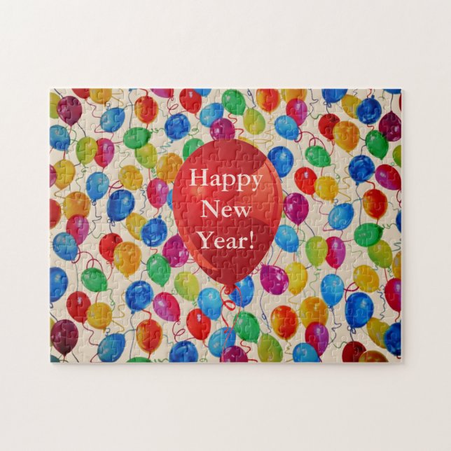 Puzzle Ballons du Nouvel An (Horizontal)