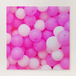 Puzzle Balloons Roses Festive Design Arrière - plan.