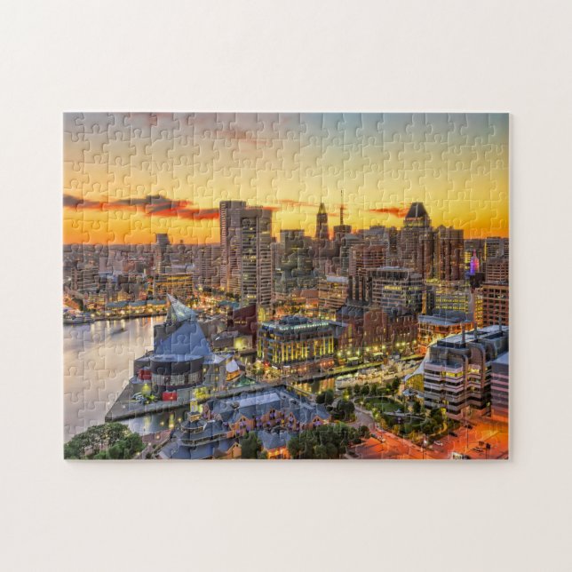 Puzzle Baltimore Sunset Cityscape (Horizontal)