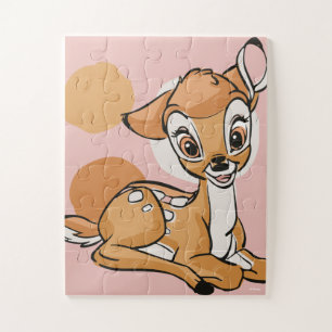 Puzzle Bambi Assis Avec Un Sourire
