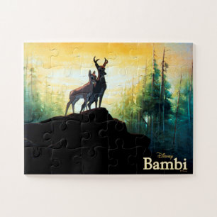 Puzzle Bambi Et Faline Sur Cliff