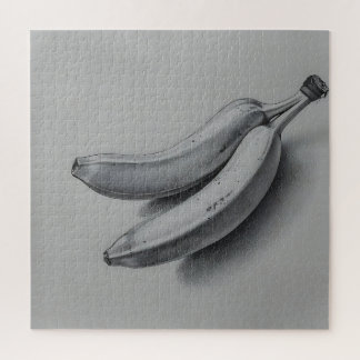 Puzzle Banane Exotique en Gris