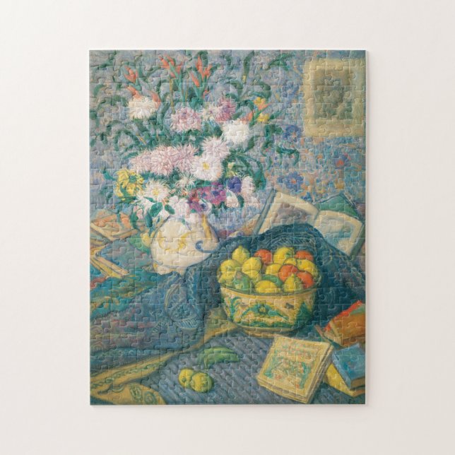 Puzzle Bananes, citrons et livres | Juan de Echevarría (Vertical)