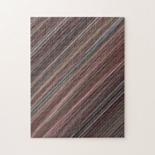 Puzzle Bandes diagonales Brown et noires minces
