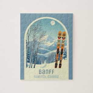 Puzzle Banff Sunshine Alberta Canada vacances de ski jeu