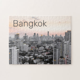 Puzzle Bangkok Skyline Sunset Panorama BKK Thaïlande