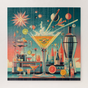 Puzzle Bar au martini au citrus futuriste du milieu du si