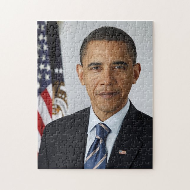Puzzle Barack Obama Président américain Portrait de la Ma (Vertical)