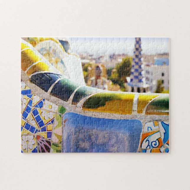 Puzzle Barcelone Espagne Parc Guell Travel Photo (Horizontal)