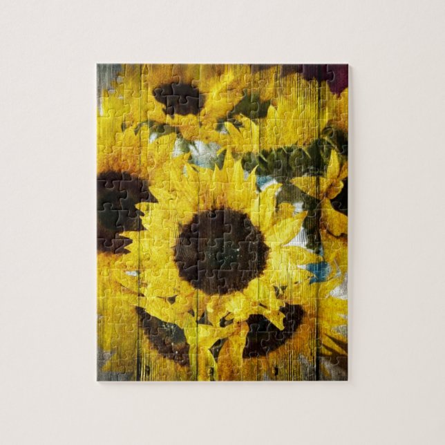 Puzzle Barn Wood Western Country (Vertical)