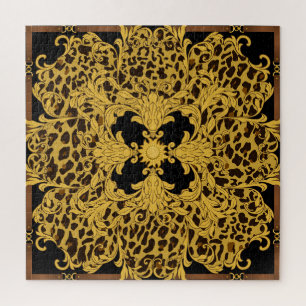 Puzzle Baroque léopard, Poster de animal orné