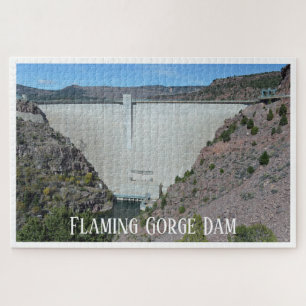 Puzzle Barrage du réservoir de la Gorge Flaming Photo Uta