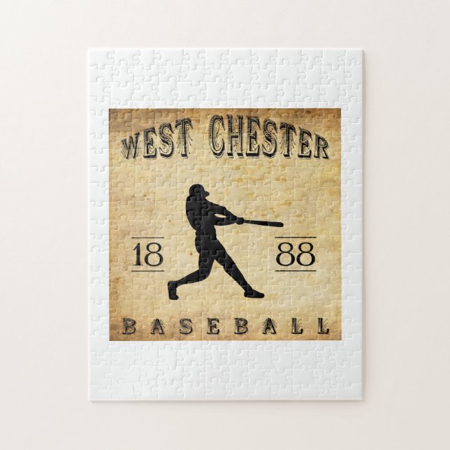 Puzzle Base-ball occidental de 1888 Chester Pennsylvanie (Vertical)