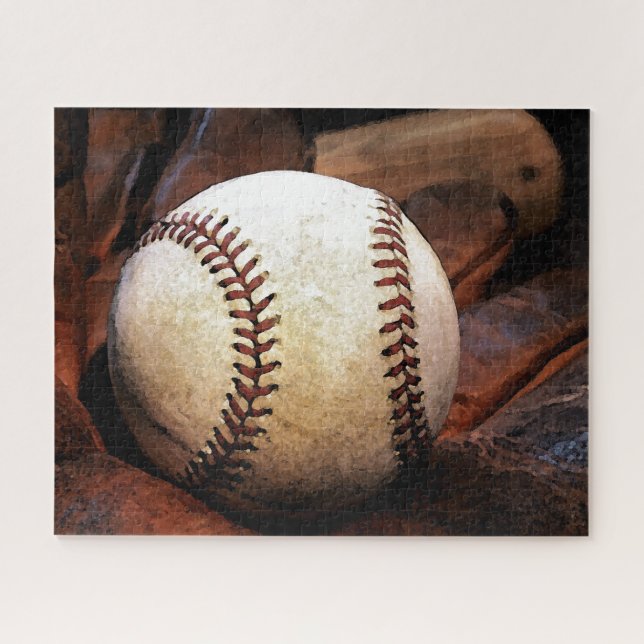 Puzzle Baseball - Art populaire Sport Illustration numéri (Horizontal)