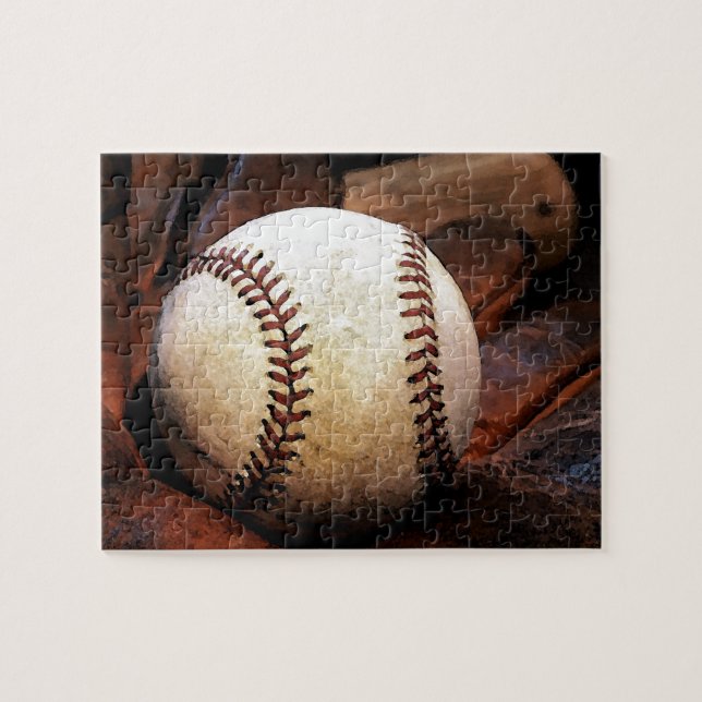 Puzzle Baseball - Art populaire Sport Illustration numéri (Horizontal)