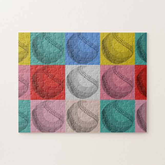 Puzzle Baseball Pop Art - Sports populaires (Horizontal)