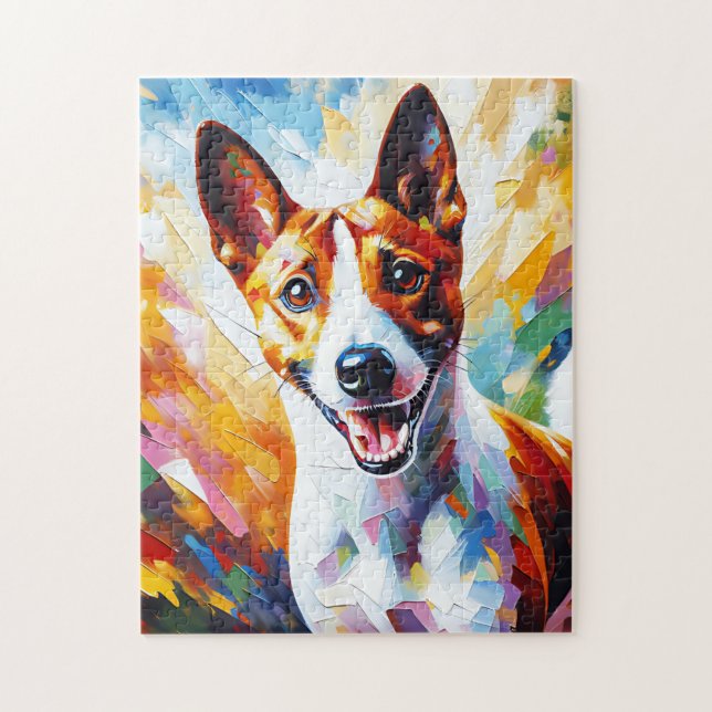 Puzzle Basenji Chien acrylique Imprimer Cadeau Amoureux d (Vertical)