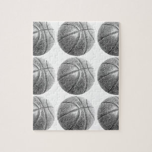 Puzzle Basket-ball avec effet crayon