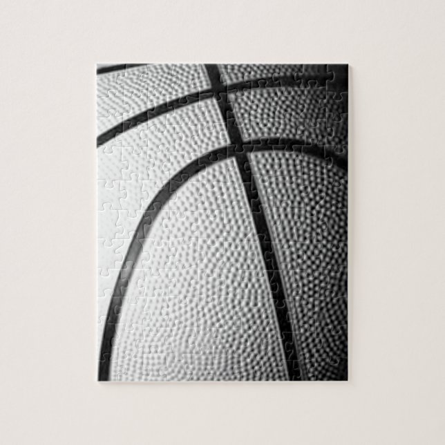 Puzzle Basket-ball noir et blanc (Vertical)