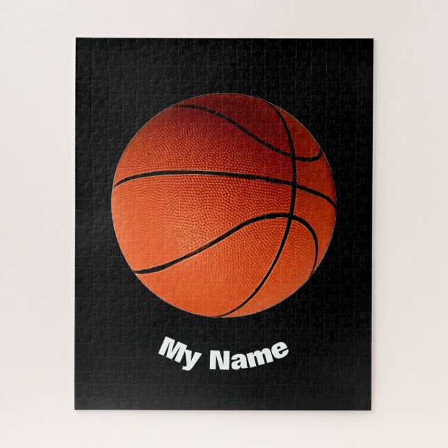Puzzle Basket-ball Votre nom (Vertical)