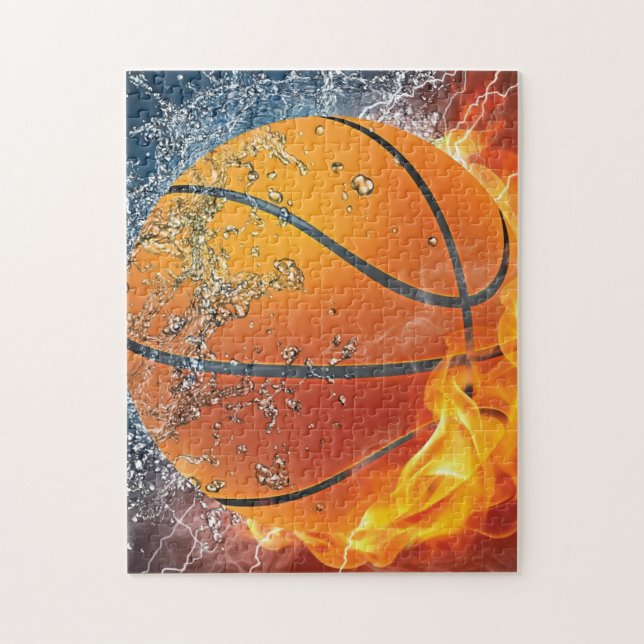 Puzzle Basket flamboyant (Vertical)
