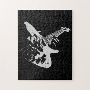 Puzzle Bass Guitar Player