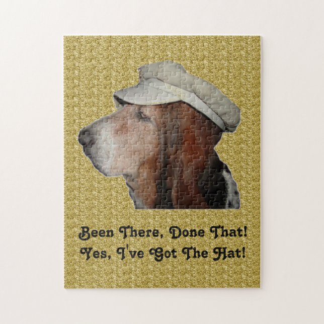 Puzzle Basset Hound Been There Done That (Vertical)