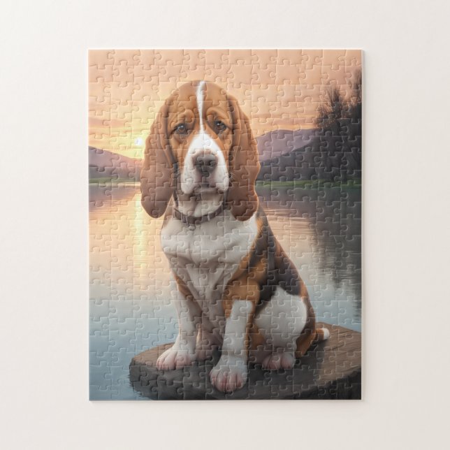 Puzzle Basset Hound Dog   (Vertical)