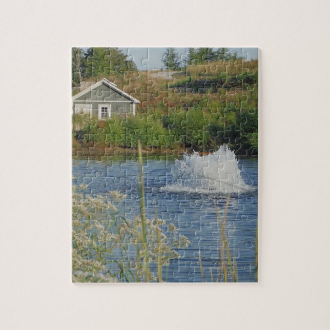 Puzzle Bassin de golf et fontaine (Vertical)
