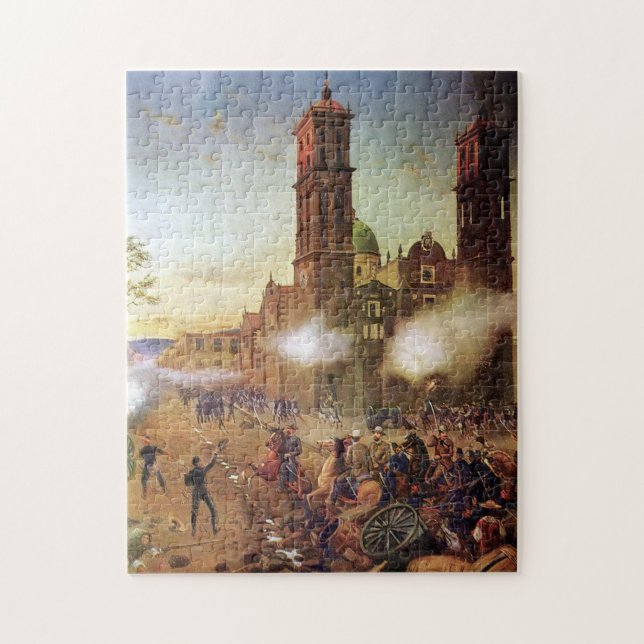 Puzzle Bataille de l'histoire mexicaine de Puebla (Vertical)