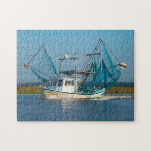 Puzzle Bateau à crevettes Mississippi.