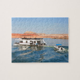 Puzzle Bateau à houx faisant des vagues, lac Powell, Ari