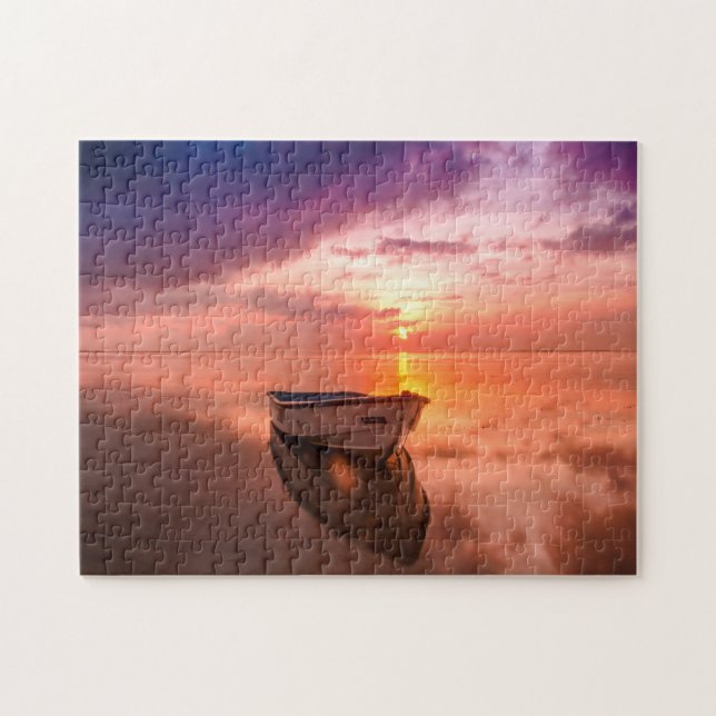 Puzzle Bateau à l'ancre. (Horizontal)