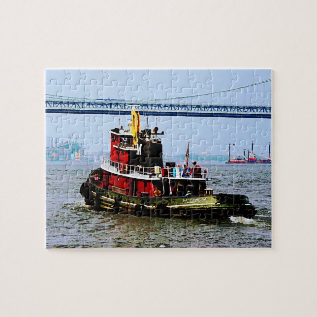 Puzzle Bateau à moteur à Penn's Landing (Horizontal)