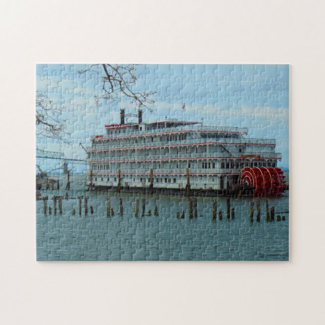 Puzzle Bateau à roue à aube arrière Oregon. (Horizontal)
