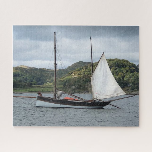 Puzzle Bateau à voile à Loch Crinan, Ecosse (Horizontal)