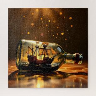 Puzzle Bateau antique dans une bouteille