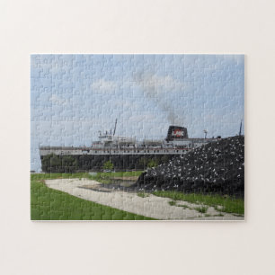 Puzzle Bateau de charbon SS Badger Chargement dans Manito